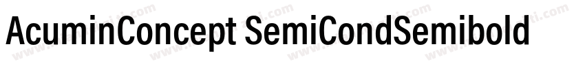 AcuminConcept SemiCondSemibold字体转换